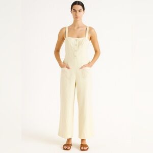 STAUD Bamboo Square Neckline Jumpsuit